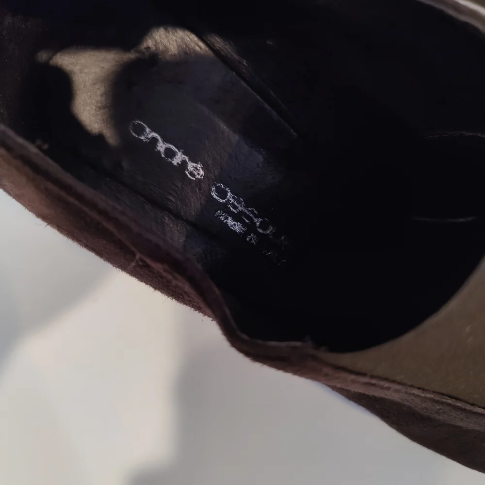Andre Assous Suede Slip-on Wedge Shoes